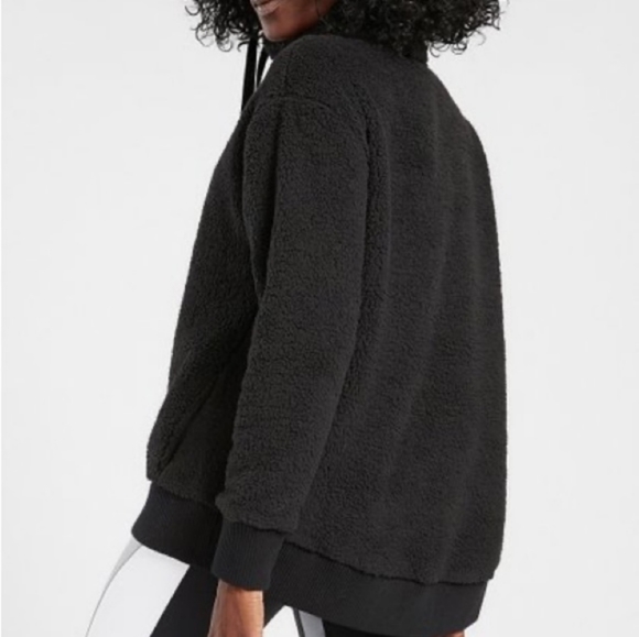 ATHLETA Talus pull over half zip Sherpa fleece sweatshirt - Picture 3 of 8